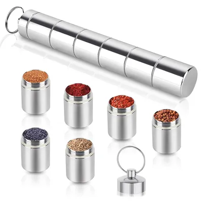 Produktbild von 5-in-1 tragbares Gewürzstreuer-Set für Camping und Outdoor-Aktivitäten