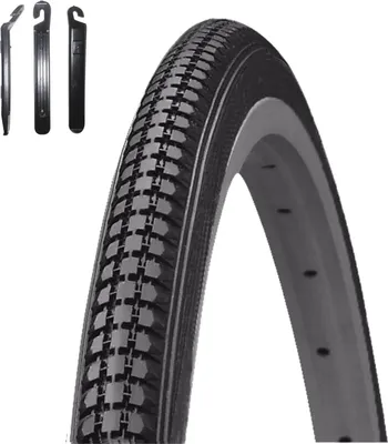 Produktbild von Angebot-Set / 1 x Kenda K-103 27" Fahrradreifen Fahrradmantel in Schwarz 32-630 (27 x 1 1/4) inkl. 3 Reifenheber