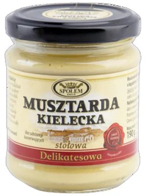 Produktbild von Kielecka Delikatess Senf, milder Tafelsenf, 190 g