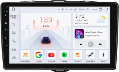 Image de Autoradio Android 13 – Écran QLED de 9 pouces – Apple CarPlay et Android Auto sans fil