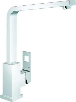 Zdjęcie produktu dla GROHE Eurocube, Stal szczotkowana, Uchwyt, Pojedyńczy, Ceramika, 2,8 cm, G3/8