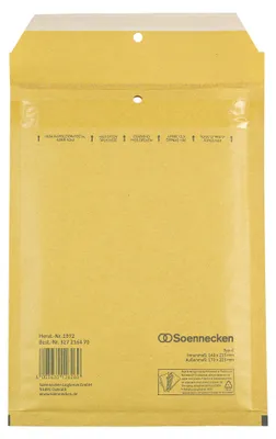 Produktbild von Soennecken Luftpolstertasche 1972 C/0 140x215mm hk br 100 St./Pack.