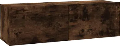 Obrázok produktu pre vidaXL TV nástenná skrinka Smoked Oak 100x30x30 cm Materiál dreva