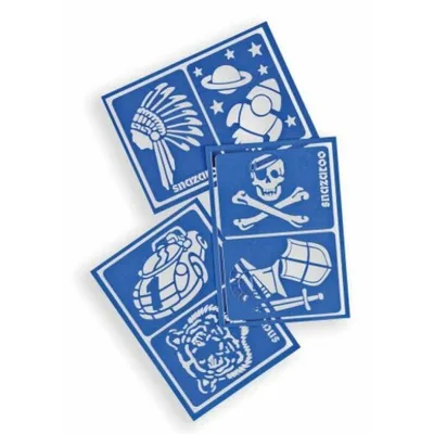 Image de Pochoirs pour peinture faciale SNAZAROO bleu
