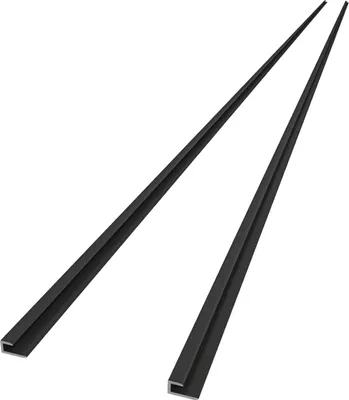 Produktbild von 210cm Kantenprofil Aluminium Profil für 3mm Aluverbundplatte Matt Schwarz