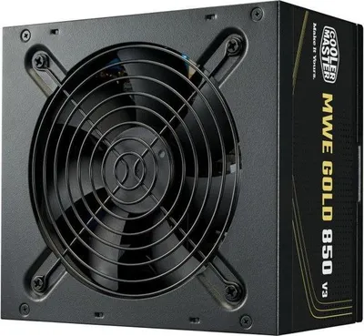 Obrázok produktu pre Napájací zdroj COOLER MASTER MWE Gold 850 V3, 850 W, ATX 3.1, 80+ Gold, nemodulárny, PCIe 5.1