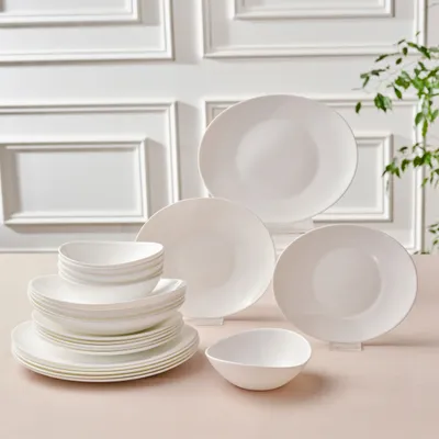 Obrázek produktu pro Karaca White Pure 24 kusů Pro 6 osob Skleněný jídelní servis