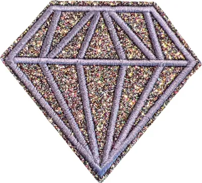Produktbild von Diamant-Glitzer-Emblem-Aufnäher zum Aufbügeln, Lila, Flieder