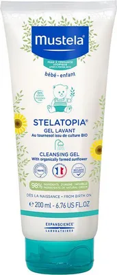 Obrázek produktu pro Dětský sprchový gel pro extrémně suchou a atopickou pokožku Stelatopia (Cleansing Gel) 200 ml