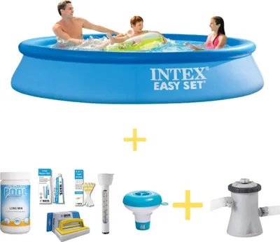 Produktbild von Intex Easy Set Pool - 305 x 61 cm - Inklusive WAYS Wartungspaket & Filterpumpe