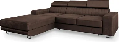 Produktbild von Masseno Ecksofa NOTO L-S mit Schlaffunktion L-Form, Sofa mit Bettkasten, Wohnzimmersofa, Couch, Soffa, Bettsofa, Couchgarnitur- Braun, MONOLITH 29