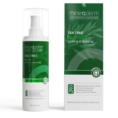 Produktbild von Mineaderm  - Sanftes, erfrischendes, natürliches Teebaumöl - Gesichtsreinigung, Anti Akne, 200 ml
