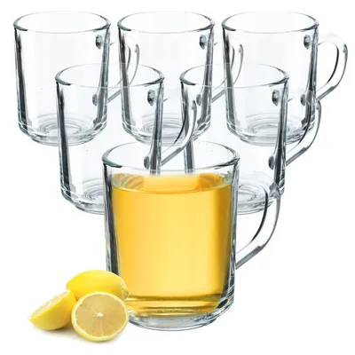 Gläser-Set mit Henkel, 6 x 240 ml, spülmaschinengeeignet