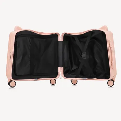 Produktbild von Kinderfahrkoffer, Koffer, Reisekoffer,Trolleykoffer, 20 Zoll Handgepäck rosa