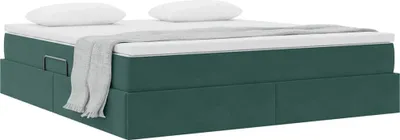 Produktbild von "Winter Sale" Aufbewahrungsbett mit Matratze Dunkelgrün 180 x 200cm Samt - clorisNeu240619 - Klassische BettenJugendbett Tagesbett