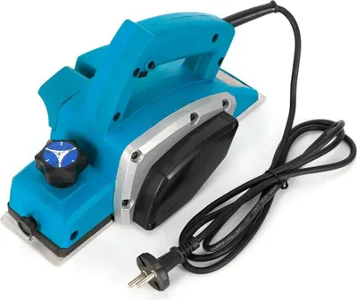 Image de Rabot électrique - Rabot à main pour bois - 800 W - 16 000 tr/min - Profondeur réglable 1 mm - 28 × 7,6 × 16 cm - Longueur de la poignée 11 cm