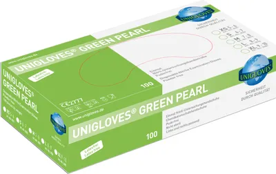 Produktbild von Unigloves LIME Pearl Nitril M 100St Box