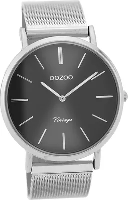 Obrázok produktu pre Oozoo z nehrdzavejúcej ocele pánske hodinky C9937A analógové Quartz hodinky náramok strieborný ročník série D2UOC9937A
