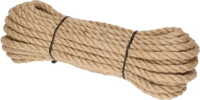 Obrázok produktu pre KOTARBAU® jutové lano 12 mm - 6 m Dekoratívne krútené lano na utesnenie drevených domov z balíkov