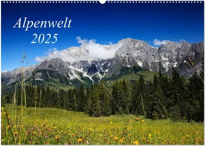 Produktbild von Alpenwelt 2025 (Wandkalender 2025 DIN A2 quer), CALVENDO Monatskalender