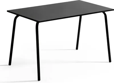 Produktbild von Metall-Gartentisch-Stuhl mit 4 Schwarz - Oviala Palavas