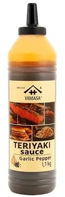 Produktbild von Yamasa | Teriyaki Knoblauch Pfeffer Soße - 1,1 Kg - Grillsoße - Sojasoße - Würzmittel