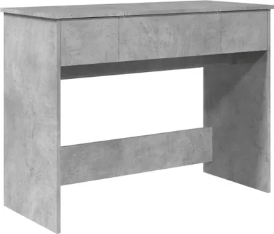 Produktbild von Schminktisch mit Spiegel Betongrau 100x45x76 cm