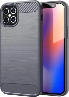 Immagine prodotto di Custodia Cadorabo per Apple iPhone 12 PRO MAX in grigio Custodia protettiva in TPU Custodia per telefono cellulare