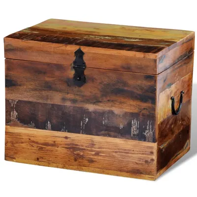Immagine prodotto di Scatola di Stoccaggio in Legno Massello di Recupero