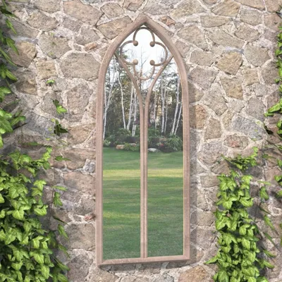 Produktbild von Möbel Gartenspiegel Sand 100x45 cm Eisen - Wandspiegel 318349