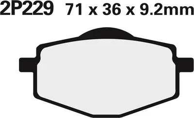 Produktbild von NISSIN Off-Road Halbmetallische Bremsbeläge - 2P-229GS