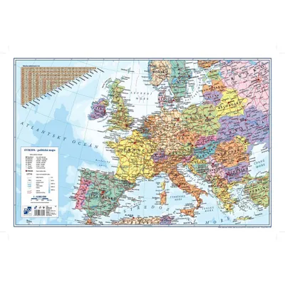 Obrázek produktu pro Podložka na stůl 60 × 40 cm - Evropa
