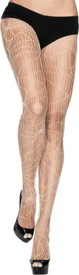 Produktbild von Hexen Netzstrumpfhose für Halloween Kostüm Damen