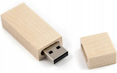 Produktbild von MemoRabbit Holz USB-Stick Wąski 64 GB Natürliches Design
