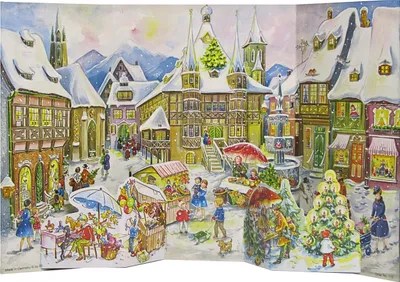Produktbild von Adventskalender "Weihnachtlicher Marktplatz"