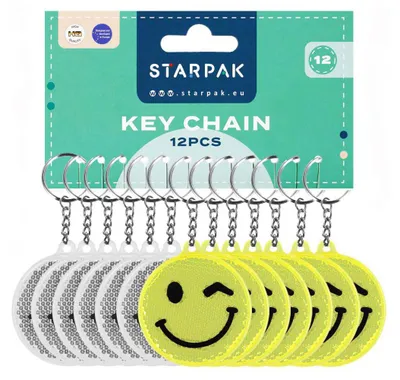 Imagen del producto de Reflectores con motivos de emojis, 7 cm, paquete de 12 unidades