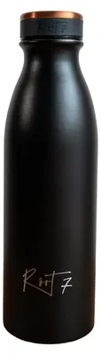 Thermosflasche 500 ml, Isolierflasche, Schwarz, 20h warm/30h kalt