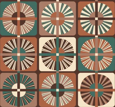 Zdjęcie produktu dla Masureel Tapeta motyw płytek terakota - 631714 - 70 cm x 10.05 m