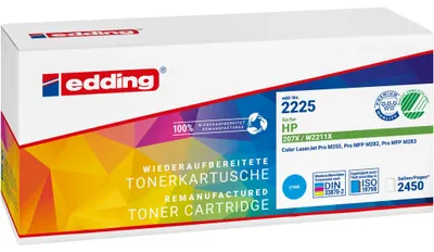 Produktbild von EDDING EDD-2225 cyan Toner kompatibel zu HP 207X W2211X