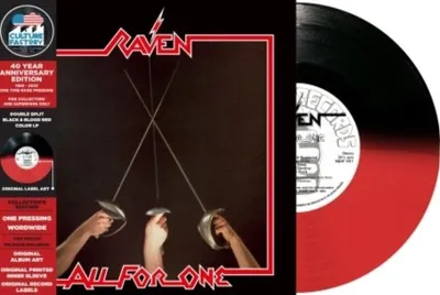 Produktbild von Raven - All For One (Reissue) (Black & Blood Red Coloured) (LP)
