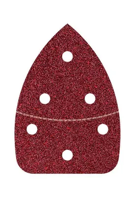 Produktbild von wolfcraft 6 Haft-Schleifbl,Korn 80, gel. 98x139mm