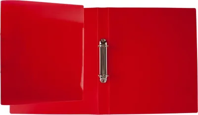 Produktbild von 6 Ringbücher / DIN A4 / 2-Ringmechanik / Farbe: transluzent rot