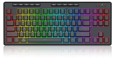 Zdjęcie produktu dla REDRAGON K516RGB-PRO SHIVA PRO 87, Bezprzewodowy, USB + RF Wireless + Bluetooth, Membranowa, Czarny