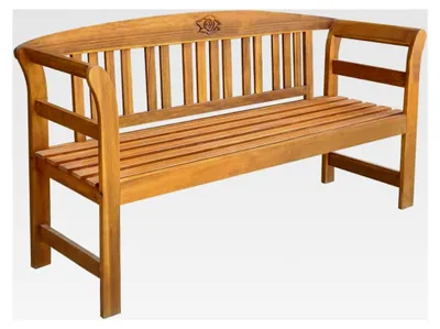 Produktbild von Gartenbank aus massivem Akazienholz, 157 cm