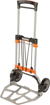 Produktbild von Bahco Klappbare Transportkarre mit Ablagen aus Aluminium, 497 mm x 520 mm x 1077 mm