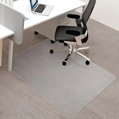Immagine prodotto di Tappetino protettivo per pavimenti, dimensioni 75 x 120 cm, in PVC trasparente, ideale per pavimenti in moquette