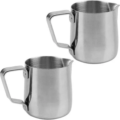 Productafbeelding van RVS melkkannet, set van 2, 150 ml