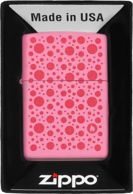 Produktbild von Zippo Benzin-Feuerzeug Pink "Polka Dot" 60007171, unbefüllt