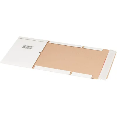 Produktbild von 25x Universalverpackung 300x220mm bis 80mm Höhe Selbstklebeverschluss Aufreißfaden A4 weiß
