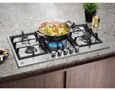 Immagine prodotto di Electrolux KGS9536SX Piano cottura a gas Slim Line 90cm Venduto Come Grado B 7332543666997